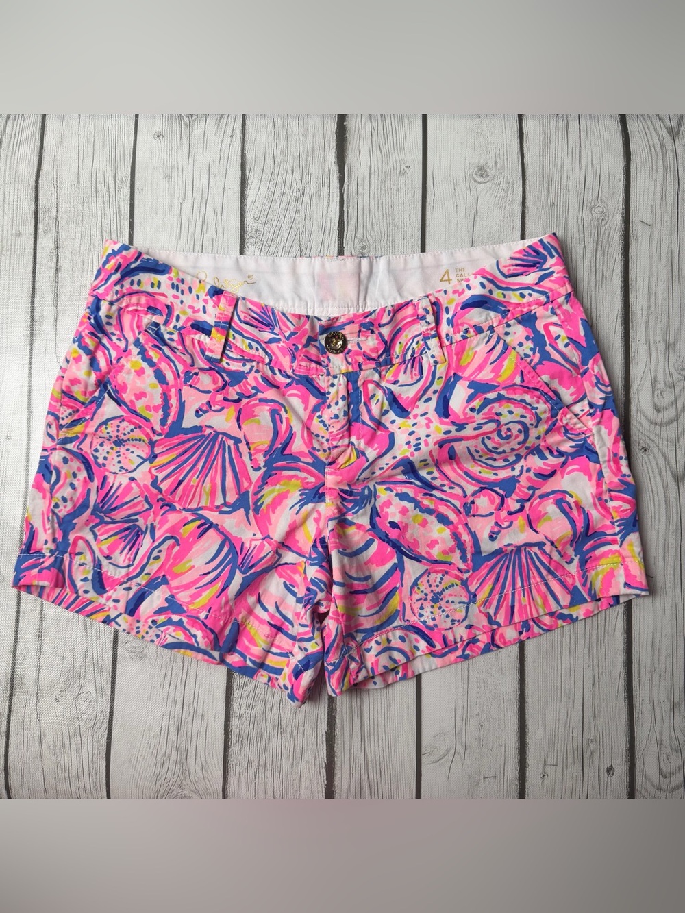 Lilly Pulitzer Women's 4 Callahan Shorts Shell Of A Time 5" Inseam